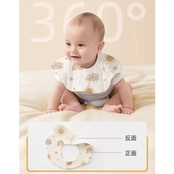 Yếm Ăn Vải Cotton Chống Thấm Nước